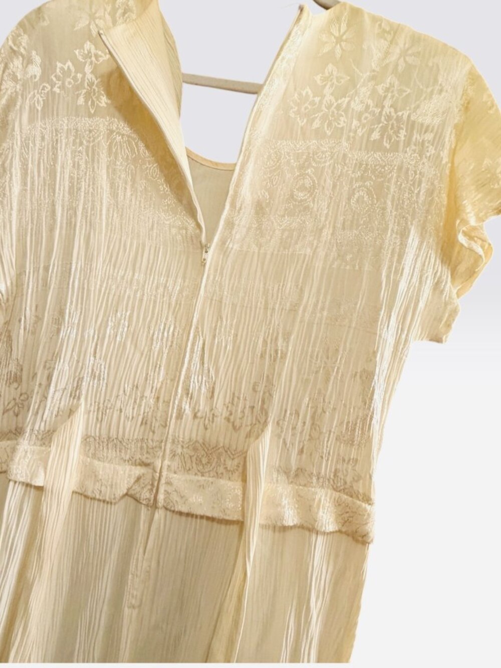Nina PiccaLino Vintage Cream Dress - Picture 3 of 6